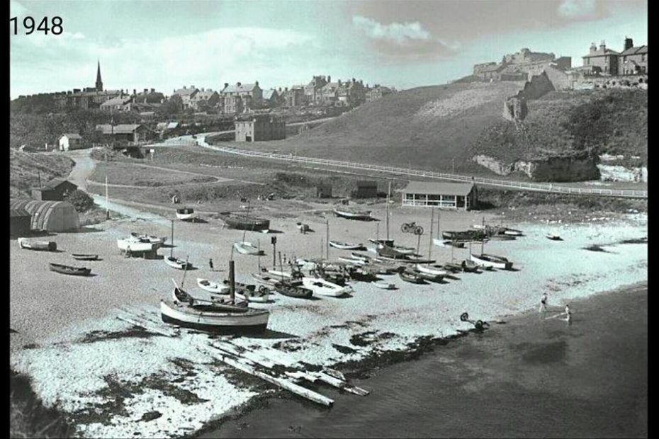 Priors Haven Tynemouth in 1948 looking towards the village