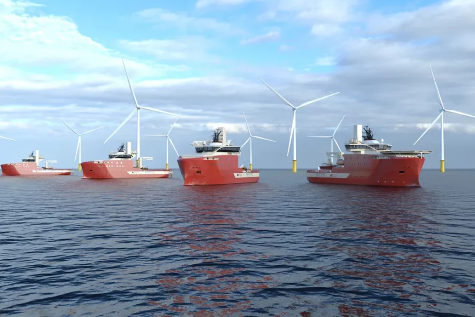 4 support ships for the Dogger Bank Wind Farm