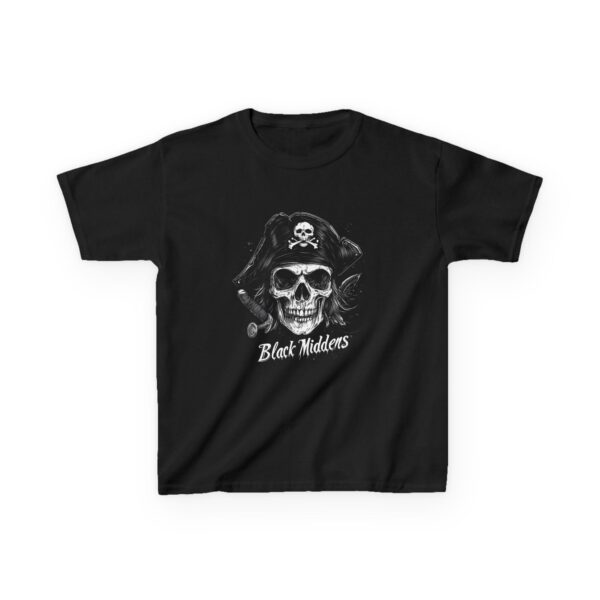 Black Middens Pirate - Kids Heavy Cotton™ Tee - Image 2