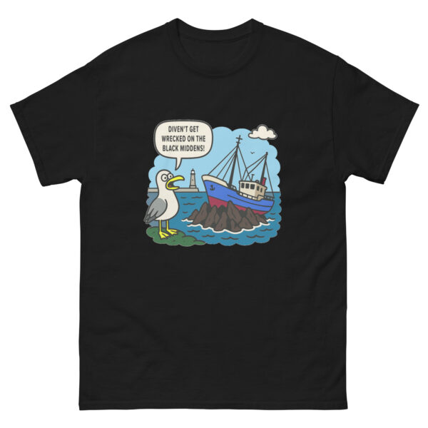 Divent Get Wrecked Black Middens T-Shirt - Image 2